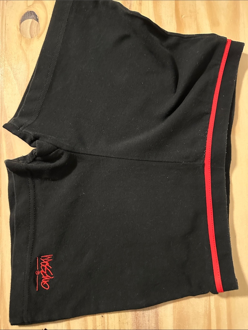 Mossimo Supply Co. Black Athletic Shorts with Red Trim